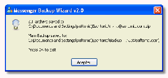 Imagen 2 para Messenger Backup Wizard
