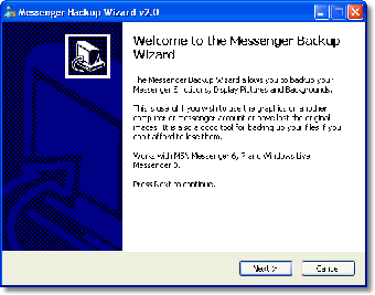Imagen 3 para Messenger Backup Wizard