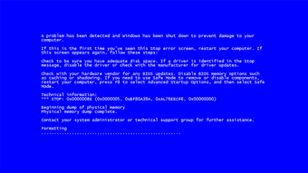 Image 0 for Blue Screen Of Death (BSO…