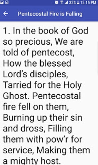 Image 1 for Pentecostal Hymns