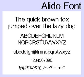 Imagen 0 para Alido OpenType Font