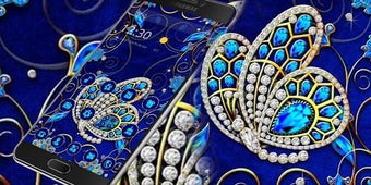 Imagen 1 para Blue Diamond Butterfly Th…