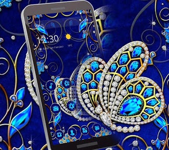 Imagen 3 para Blue Diamond Butterfly Th…