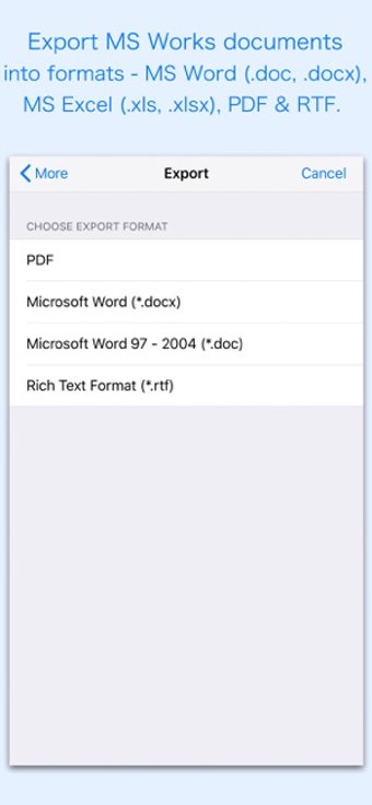 Image 1 for WPS Reader - for MS Works