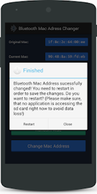Image 0 for Bluetooth Mac Address Cha…