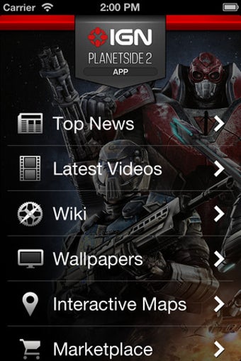 Image 2 for IGN App For PlanetSide 2