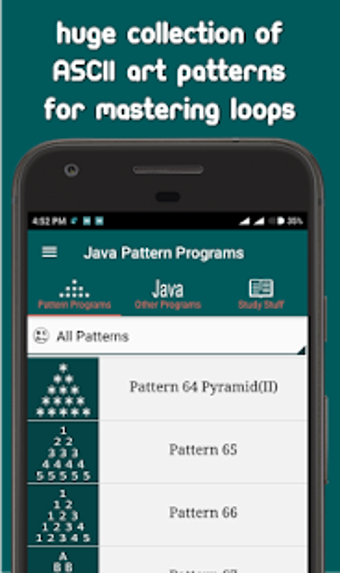 Image 1 for Java Pattern Programs