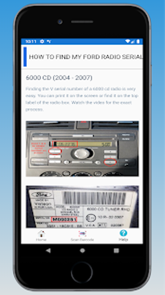 Image 1 for Ford Radio Code