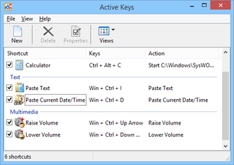Image 0 for Active Keys