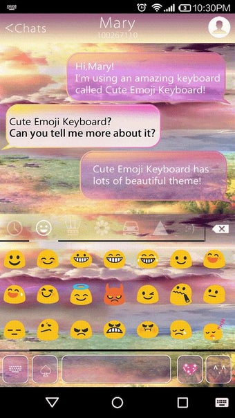 Imagen 2 para Cute Wallpaper Emoji Keyb…