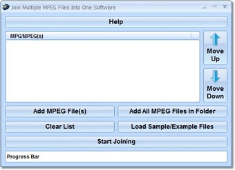 Image 0 for Join Multiple MPEG Files …
