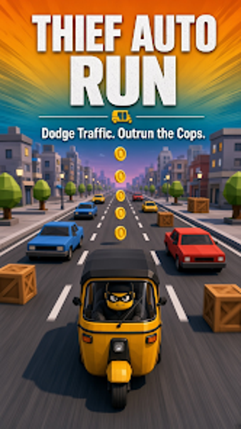 Image 0 for Thief Auto Run: 3D Racing…