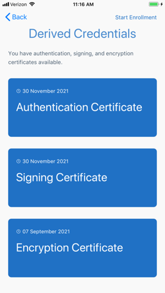 Image 0 for Derived Credential Manage…