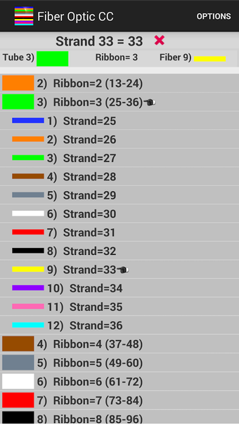 Image 1 for Fiber Optic Color Code