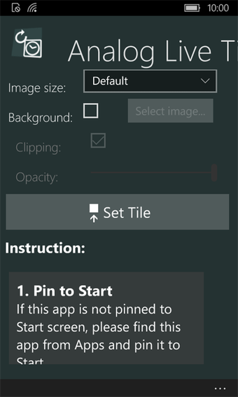 Imagen 1 para Analog Live Tile Clock fo…
