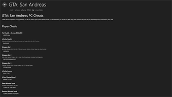 Image 1 for Cheats for GTA for Window…