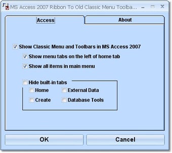 Image 0 for MS Access 2007 Ribbon To …