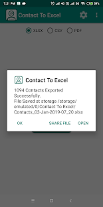 Imagen 2 para Contact To Excel