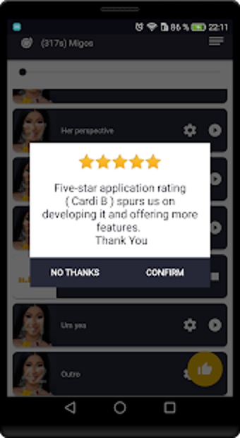 Imagen 1 para Cardi B Songs Offline (Be…
