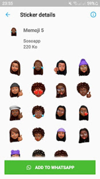Image 0 for Memoji Black People Stick…