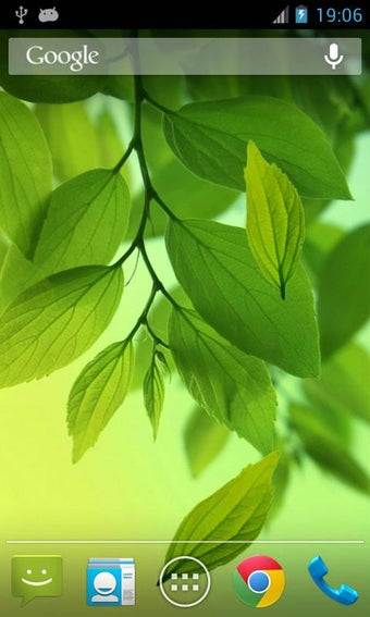 Imagen 1 para Galaxy S4 Leaf Live Wallp…