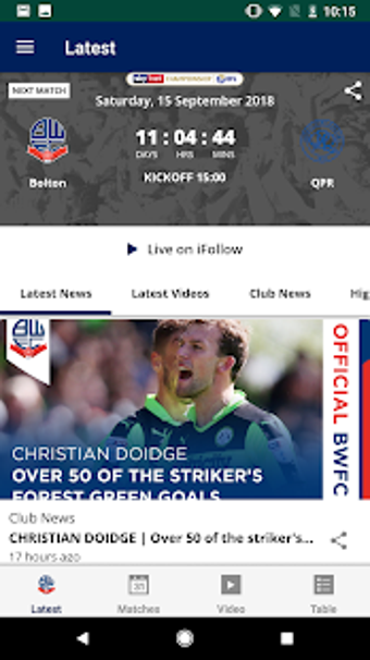 Image 0 for Bolton Wanderers Official…