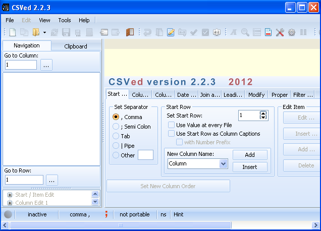 Image 0 for CSVed Portable