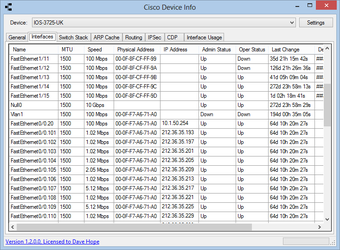Image 1 for Cisco Device Info