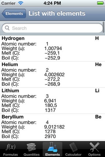 Image 1 for iFormulas for iPhone and …