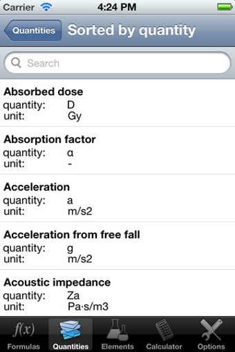 Image 3 for iFormulas for iPhone and …