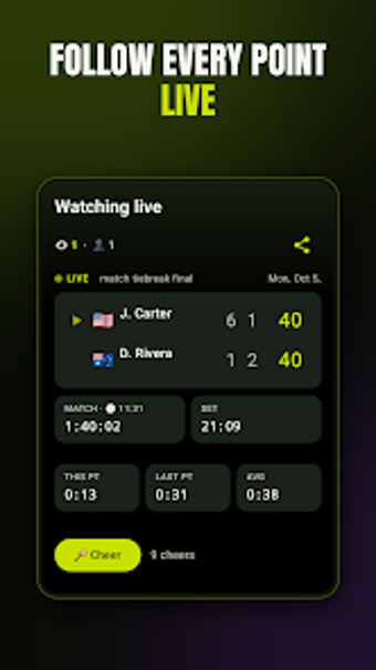Image 0 for TenniStrike: Tennis Score…