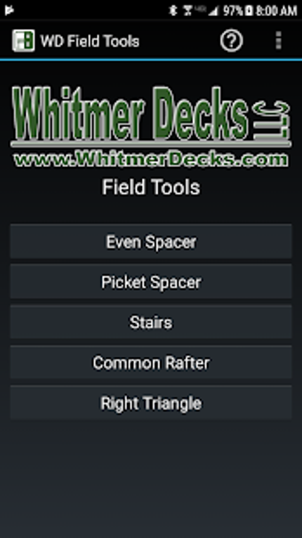 Image 2 for Whitmer Decks Field Tools