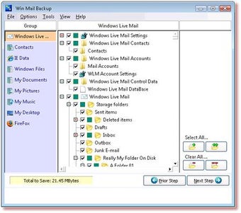 Image 0 for Win Mail Backup