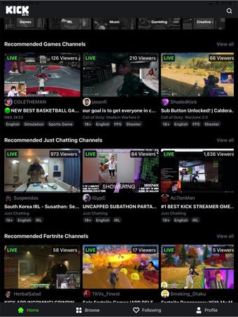 Image 0 for Kick: Live Streaming