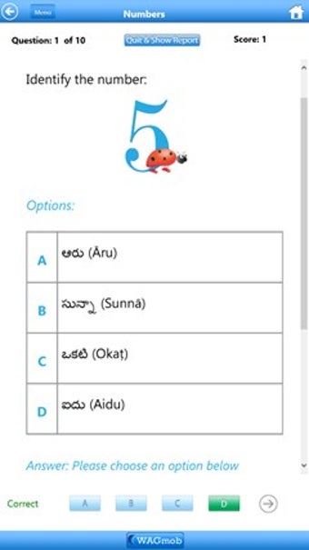 Imagen 1 para Learn Telugu by WAGmob
