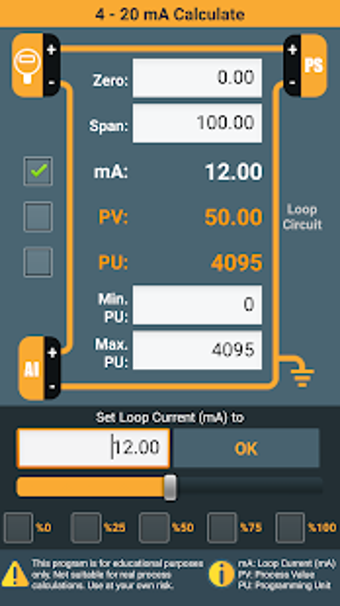 Image 0 for 4-20 mA Calculator