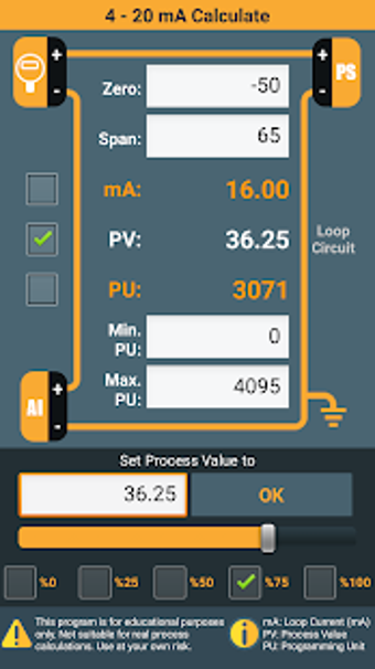 Image 1 for 4-20 mA Calculator