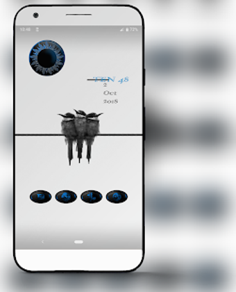 Imagen 3 para Oval Blue Chrome Icons Pa…