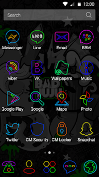 Image 0 for Neon Color Mix Theme