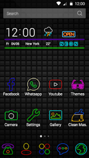 Image 1 for Neon Color Mix Theme