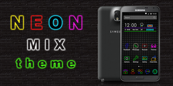 Image 1 for Neon Color Mix Theme