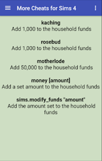 Imagen 0 para More Cheats for the Sims …