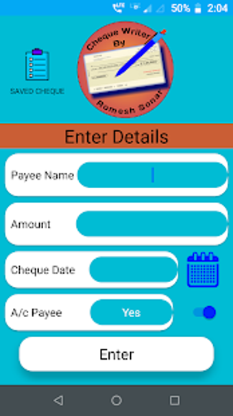 Image 0 for Cheque Writer