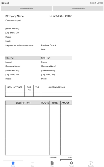 Imagen 3 para Purchase Order