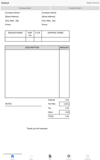 Imagen 2 para Purchase Order