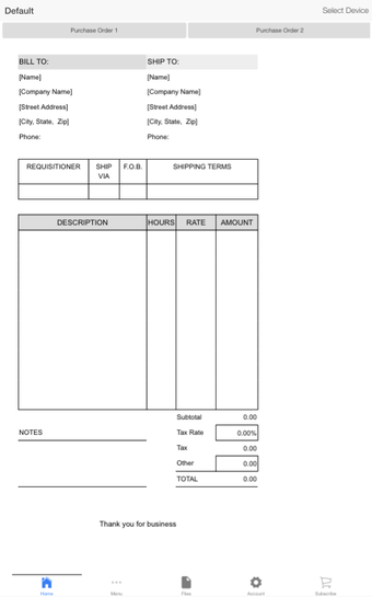 Imagen 5 para Purchase Order