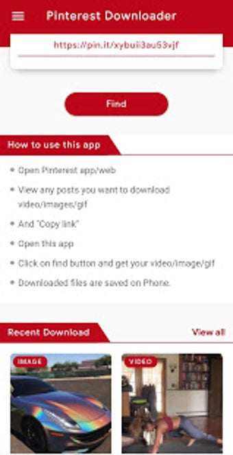 Image 0 for Pinterest Video Downloade…