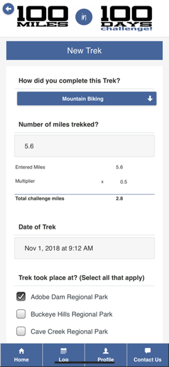 Image 1 for 100 Mile Challenge