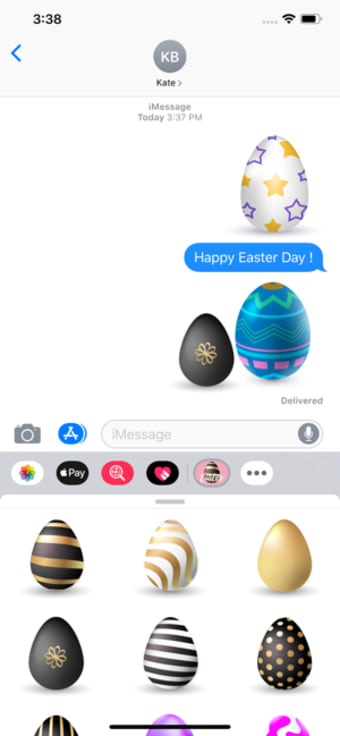 Image 1 for Shiny Easter Egg Stickers