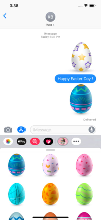 Image 2 for Shiny Easter Egg Stickers